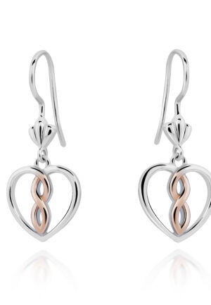 Orphelia 'Delilah' Vrouwen 925 Sterling Zilveren Oorbellen - Zilver/Roze ZO-7475