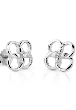 Alternative view of Orphelia 'Aida' Dames 925 Sterling Zilveren Stud Oorbellen - Zilver ZO-7472