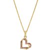 Orphelia 'Cecilia' Dames 925 Sterling Zilveren Hangertje met Ketting - Goud ZH-7584/R