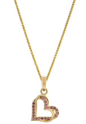 Orphelia 'Cecilia' Dames 925 Sterling Zilveren Hangertje met Ketting - Goud ZH-7584/R