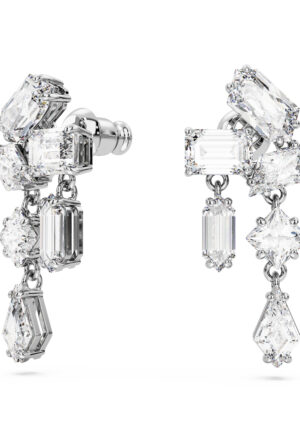 Alternative view of Swarovski 'Mesmera' Vrouwen Basismetaal Dangle Oorbellen - Zilver 5665825