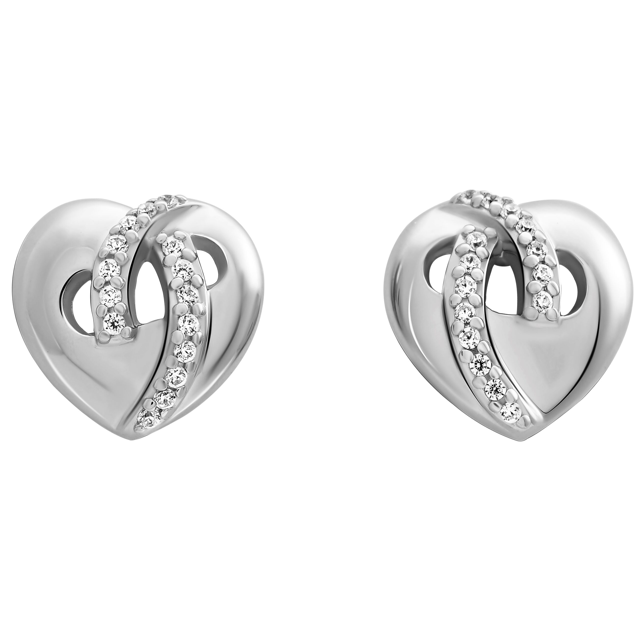 Orphelia 'Amore' Dames 925 Sterling Zilveren Oorbellen - Zilver ZO-7577 - Afbeelding 2