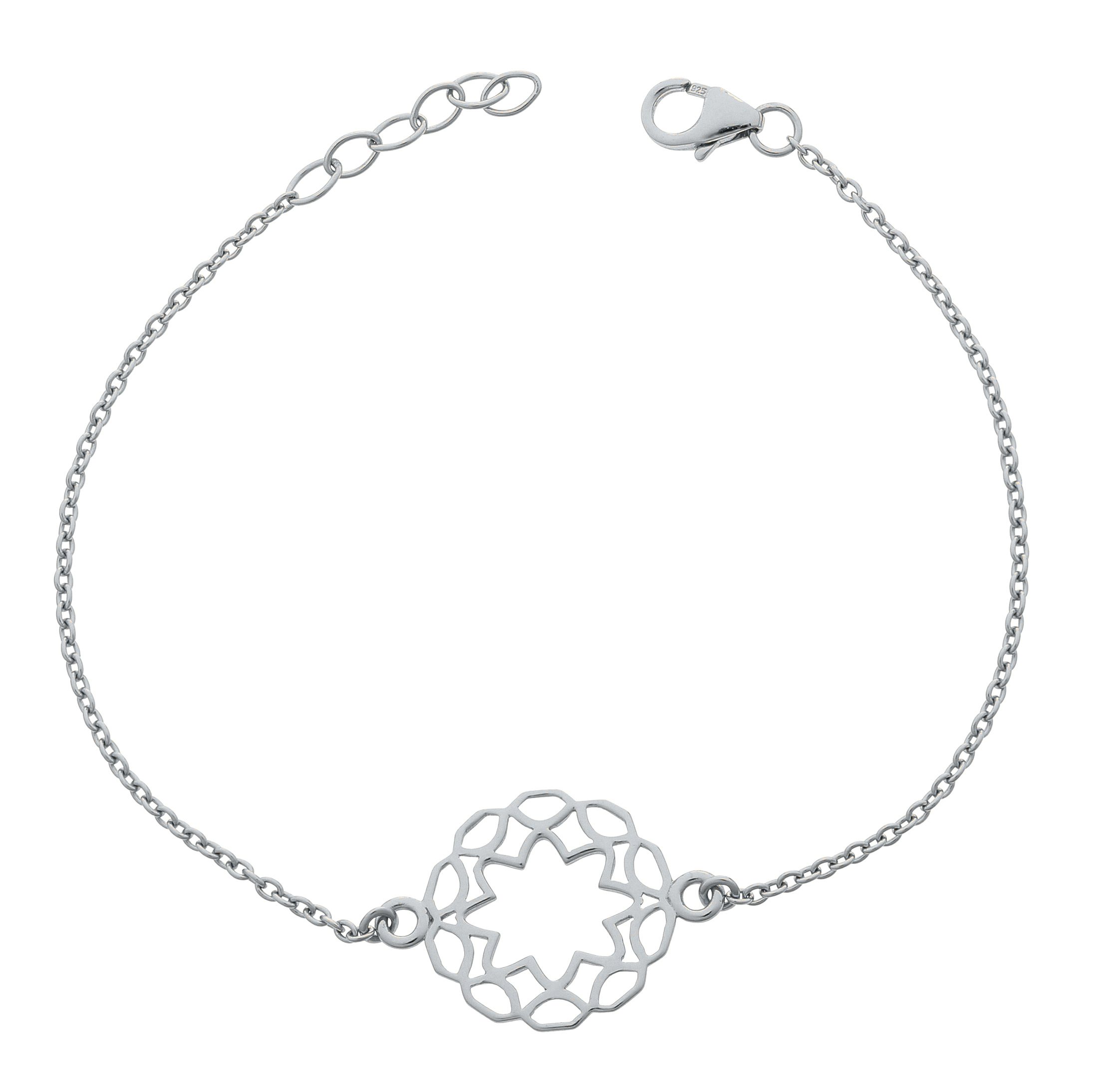 Orphelia 'Jasmine' Dames 925 Sterling Zilveren Armband - Zilver ZA-7076