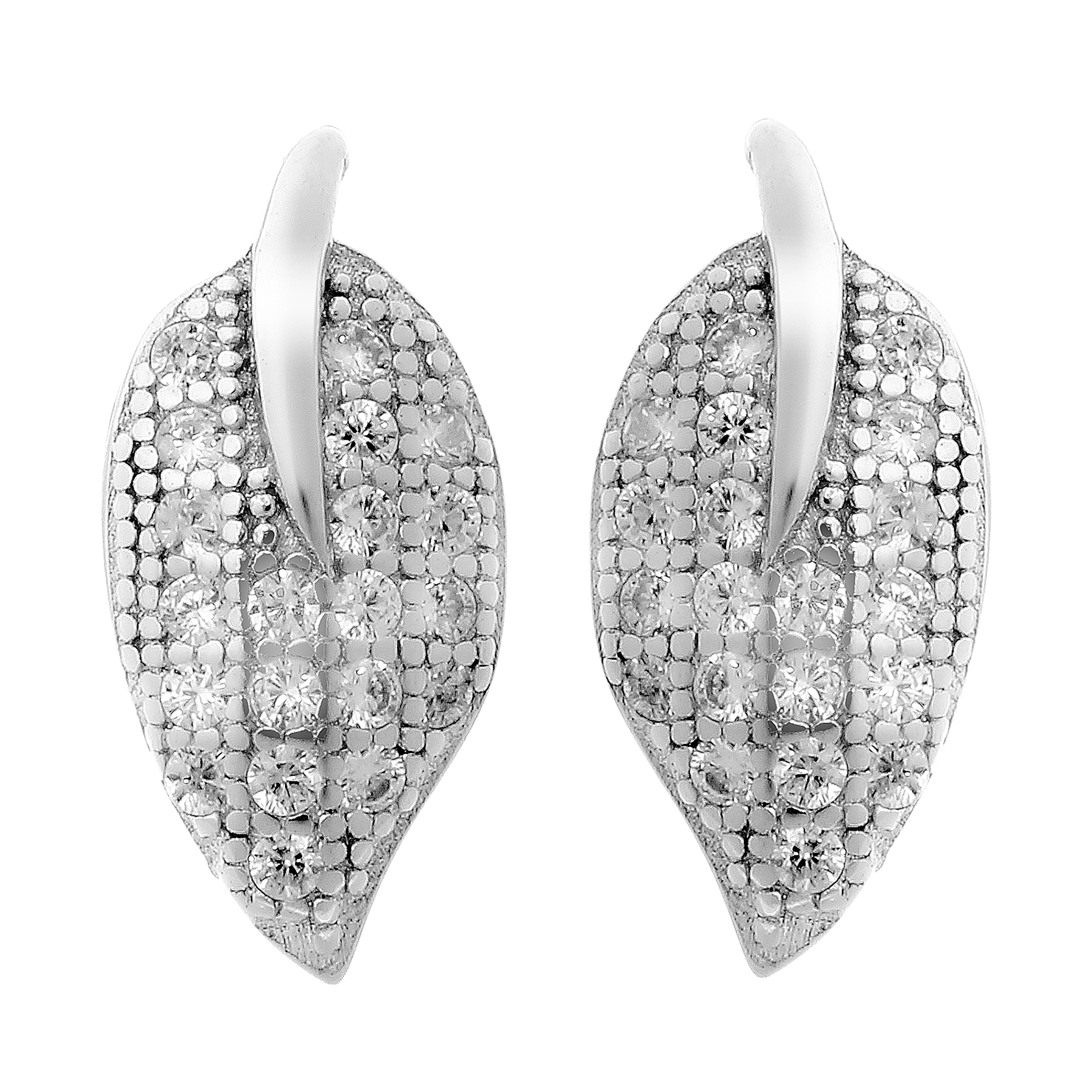 Orphelia 'Ruth' Dames 925 Sterling Zilveren Stud Oorbellen - Zilver ZO-7220