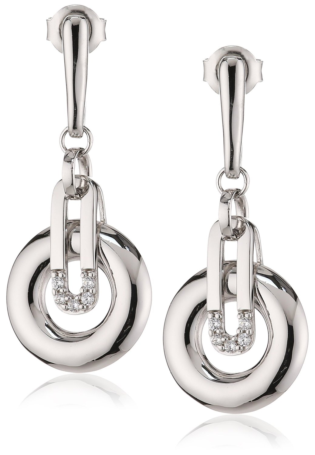 Orphelia Vrouwen 925 Sterling Zilveren Oorbellen - Zilver ZO-5143