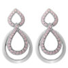 Orphelia 'Amber' Dames 925 Sterling Zilveren Oorbellen - Zilver ZO-7092