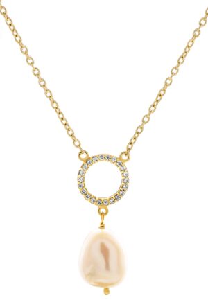 Orphelia 'Spa' Dames 925 Sterling Zilveren Hanger met Ketting - Goud ZK-7575/G