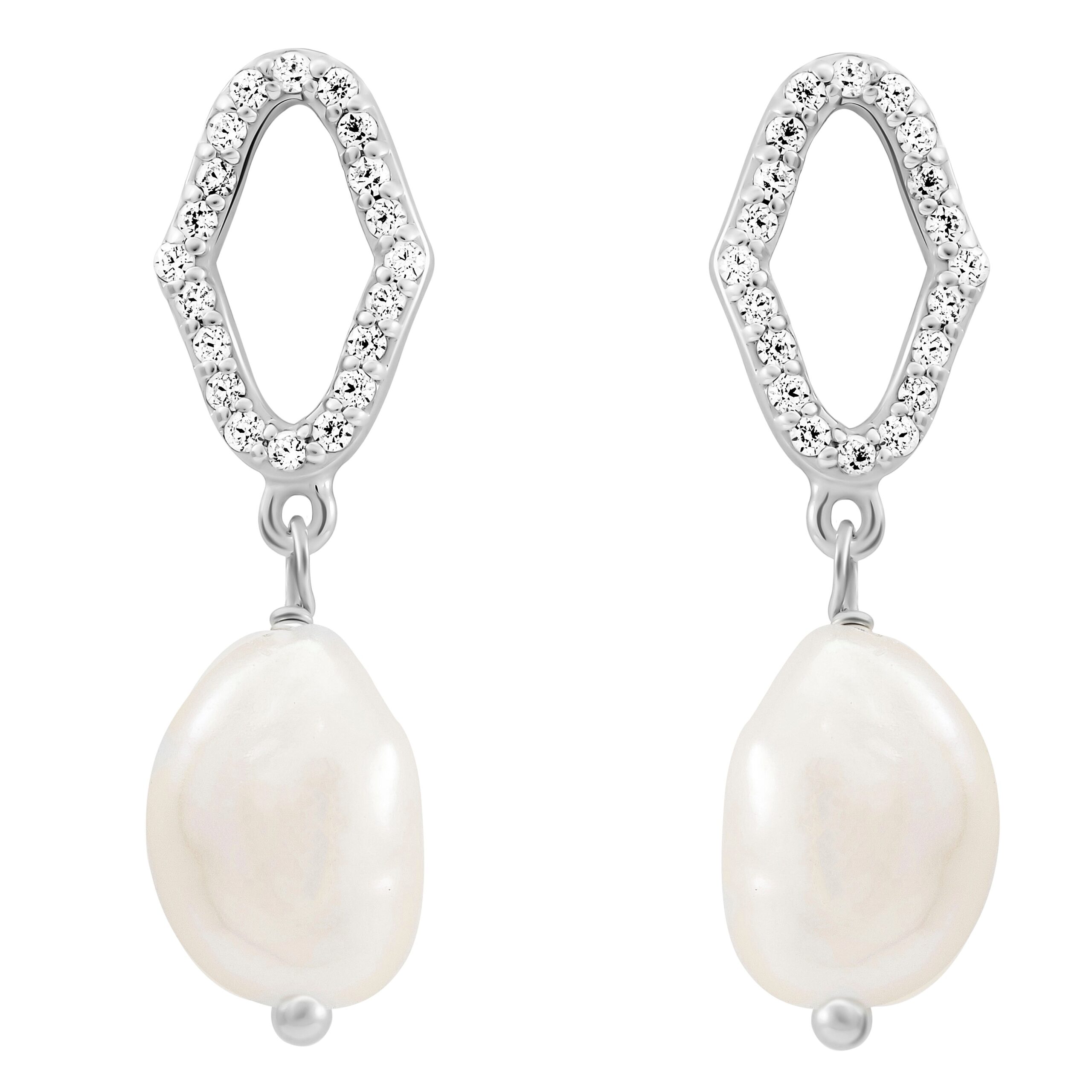 Orphelia 'Normandië' Dames 925 Sterling Zilveren Oorbellen - Zilver ZO-7574 - Afbeelding 2