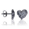 Orphelia 'Hazel' Dames 925 Sterling Zilver Stud Oorbellen - Zwart ZO-7082/2