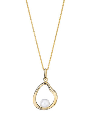 Orphelia 'Baptiste' Dames 925 Sterling Zilveren Ketting met Hanger - Goud ZH-7507/G
