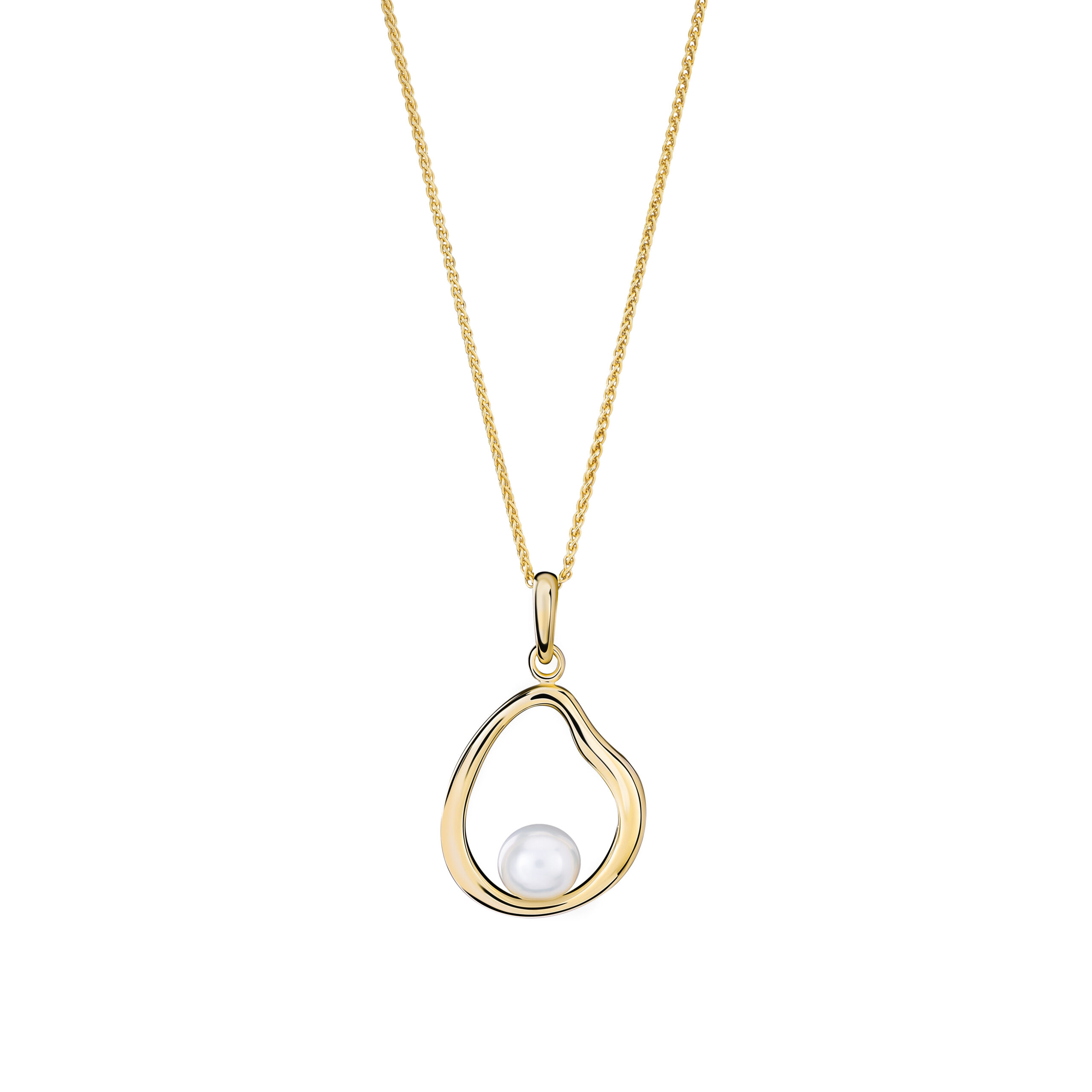 Orphelia 'Baptiste' Dames 925 Sterling Zilveren Ketting met Hanger - Goud ZH-7507/G