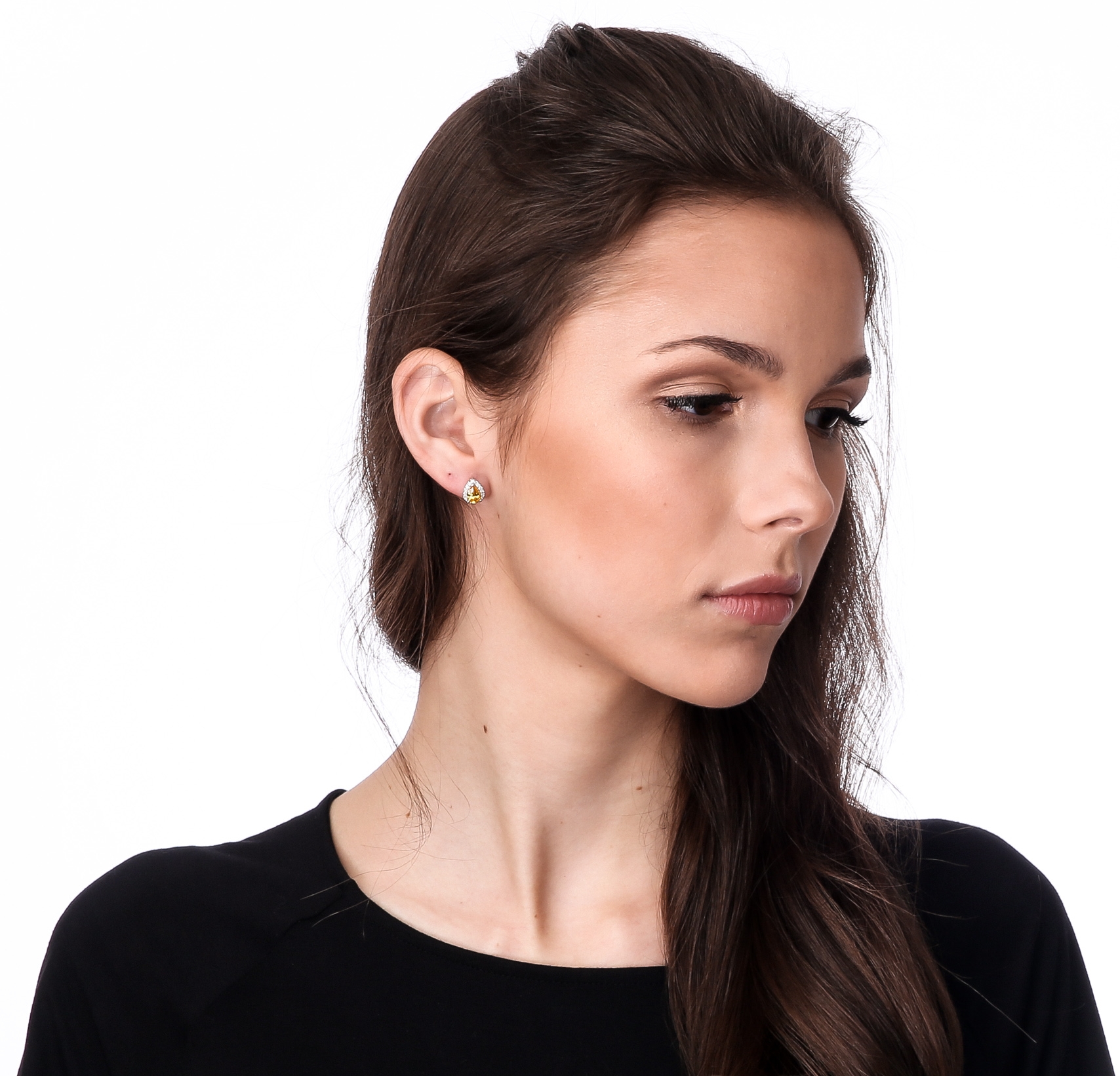 Orphelia 'Enora' Dames 925 Sterling Zilveren Stud Oorbellen - Zilver ZO-7226/CI/1