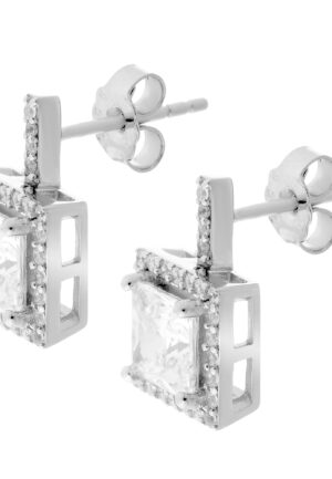 Alternative view of Orphelia Dames 925 Sterling Zilveren Stud Oorbellen - Zilver ZO-6046