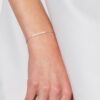 TRINIDAD Bracelet 7 Water Parels Sweet Ronde 34mm White Natural White Gold Chain Convict - Afbeelding 2