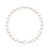 Armband van echte gekweekte zoetwaterparels rond 5-6 mm