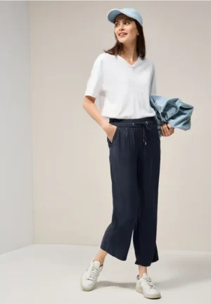7/8 Wide Legs viscose broek