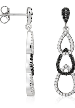 Orphelia Dames 925 Sterling Zilveren Dangler Oorbellen - Zilver ZO-5230