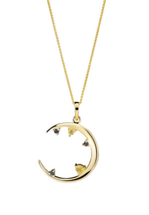 Orphelia 'Eline' Dames 925 Sterling Zilveren Ketting met Hanger - Goud ZH-7497/G