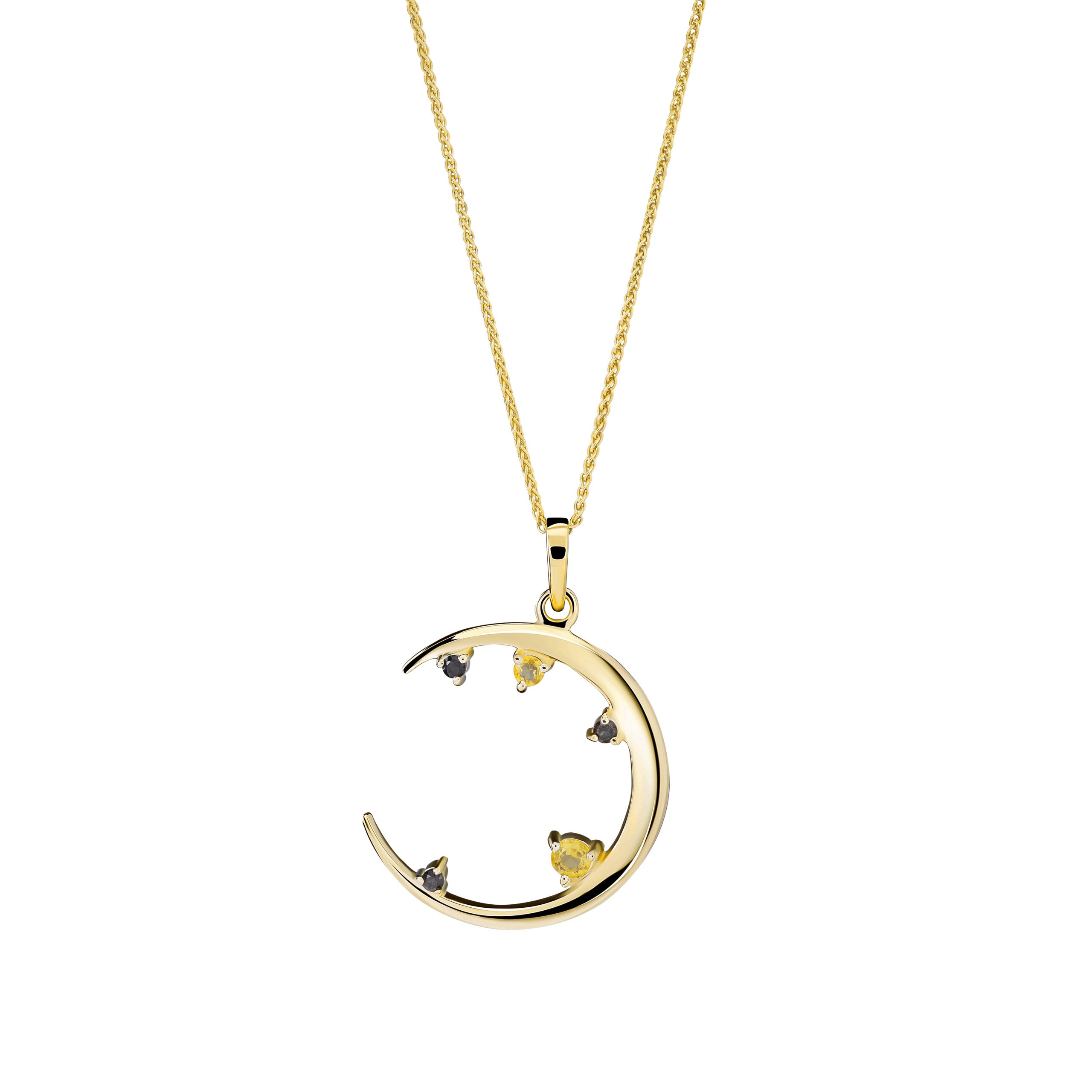 Orphelia 'Eline' Dames 925 Sterling Zilveren Ketting met Hanger - Goud ZH-7497/G