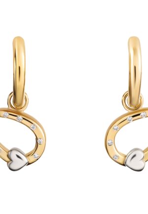 Orphelia 'Aurora' Dames 925 Sterling Zilveren Oorbellen - Zilver/Goud ZO-7525/G
