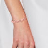 Rank armband Water Parels Sweet Round 6-7 mm natuurlijke Rose Luxury 925 - Afbeelding 2