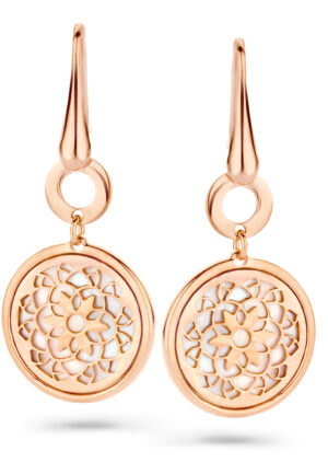 Orphelia 'Madelene' Dames 925 Sterling Zilveren Oorbellen - Roze ZO-7163/RG