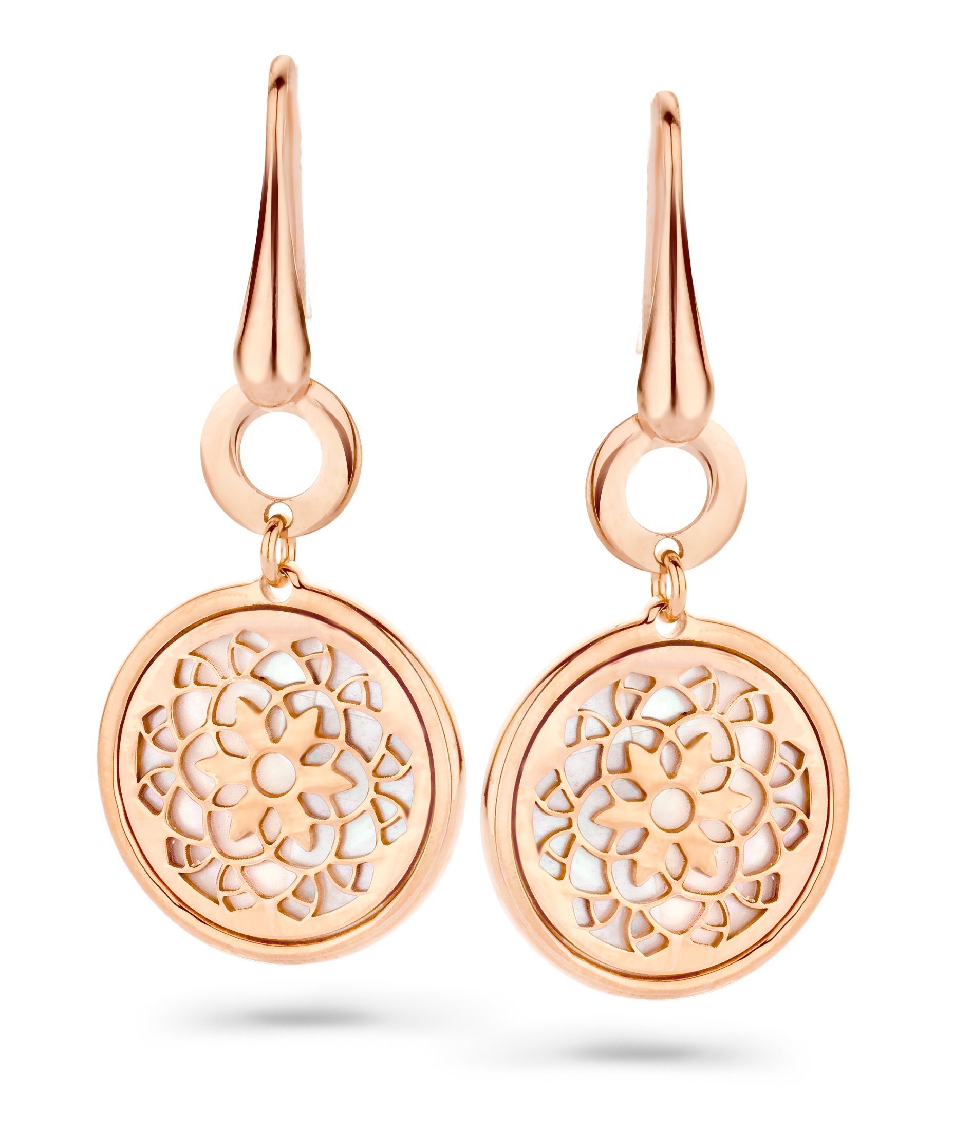 Orphelia 'Madelene' Dames 925 Sterling Zilveren Oorbellen - Roze ZO-7163/RG