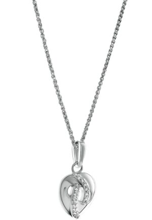 Alternative view of Orphelia 'Amore' Dames 925 Sterling Zilver Hangertje met Ketting - Zilver ZH-7577