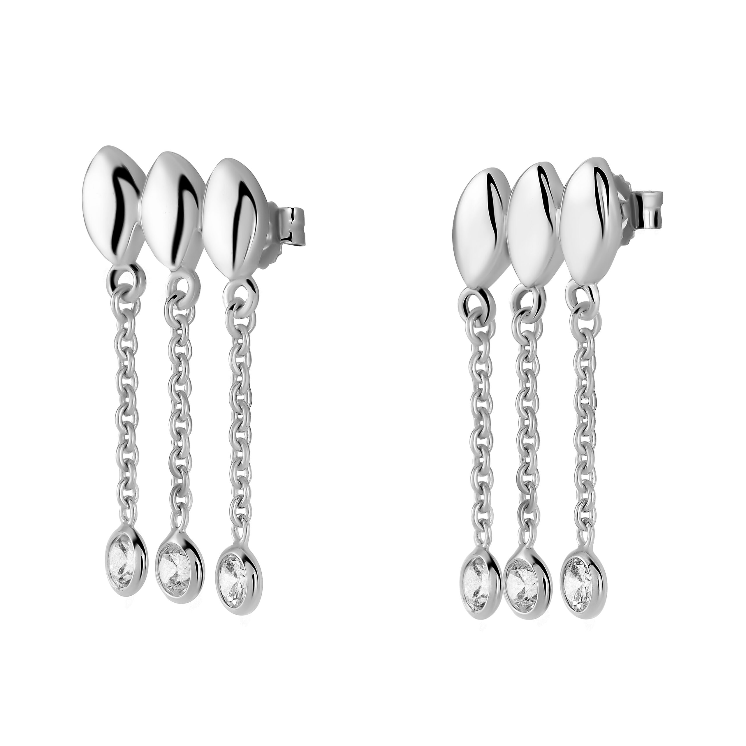 Orphelia Dames 925 Sterling Zilveren Oorbellen - Zilver ZO-5621 - Afbeelding 2
