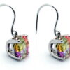 Orphelia Dames 925 Sterling Zilver Dangle Oorbellen - Zilver CC-28
