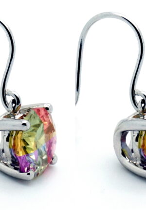 Orphelia Dames 925 Sterling Zilver Dangle Oorbellen - Zilver CC-28