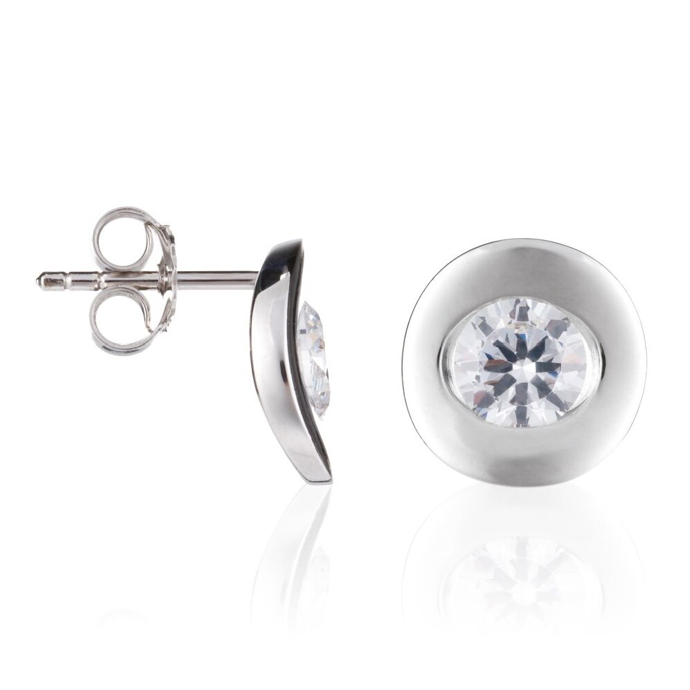 Orphelia Dames 925 Sterling Zilveren Stud Oorbellen - Zilver ZO-5008