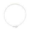 TRINIDAD Bracelet 7 Water Parels Sweet Ronde 34mm White Natural White Gold Chain Convict