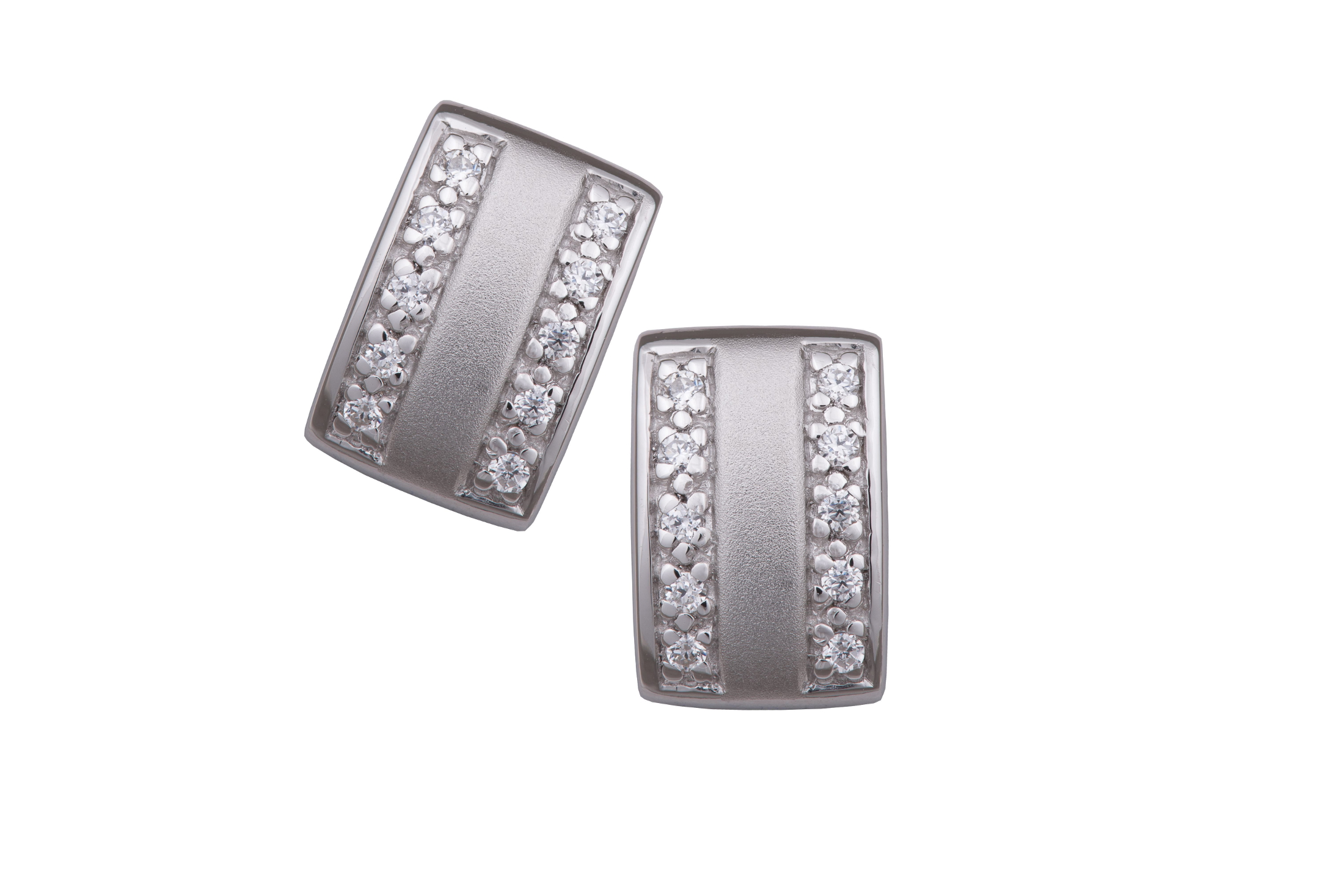 Orphelia Dames 925 Sterling Zilveren Stud Oorbellen - Zilver ZO-5913