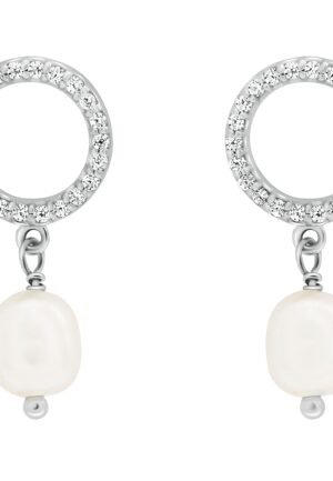 Alternative view of Orphelia 'Spa' Dames 925 Sterling Zilveren Dangle Oorbellen - Zilver ZO-7575