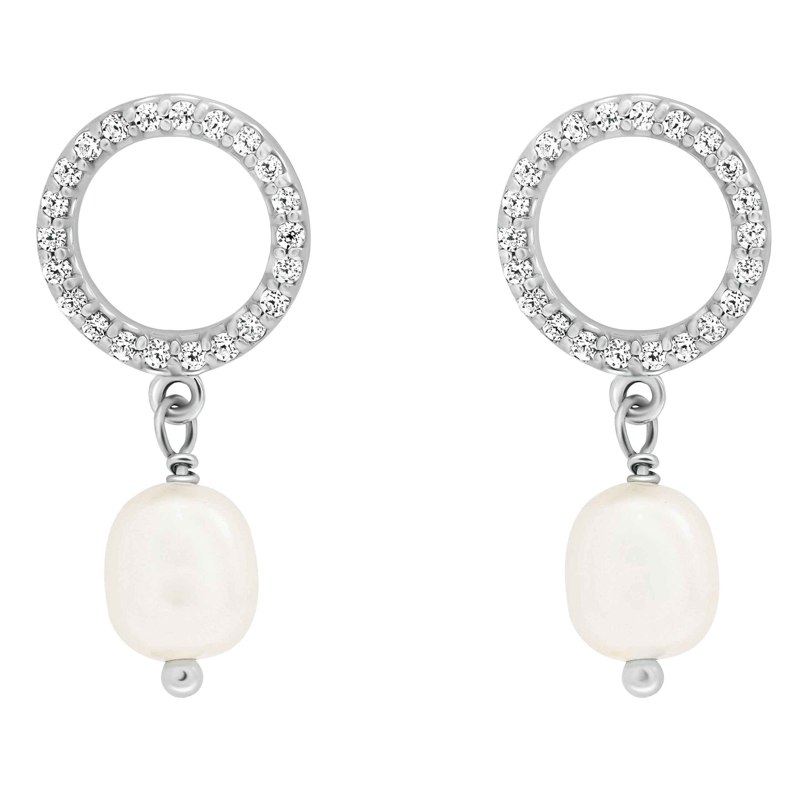 Orphelia 'Spa' Dames 925 Sterling Zilveren Dangle Oorbellen - Zilver ZO-7575 - Afbeelding 2