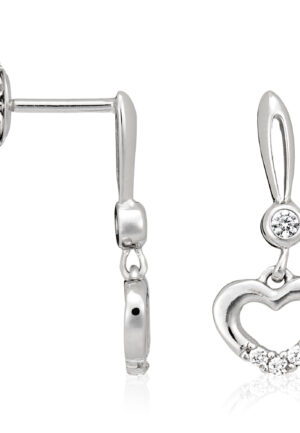 Orphelia Dames 925 Sterling Zilveren Dangle Oorbellen - Zilver ZO-5112