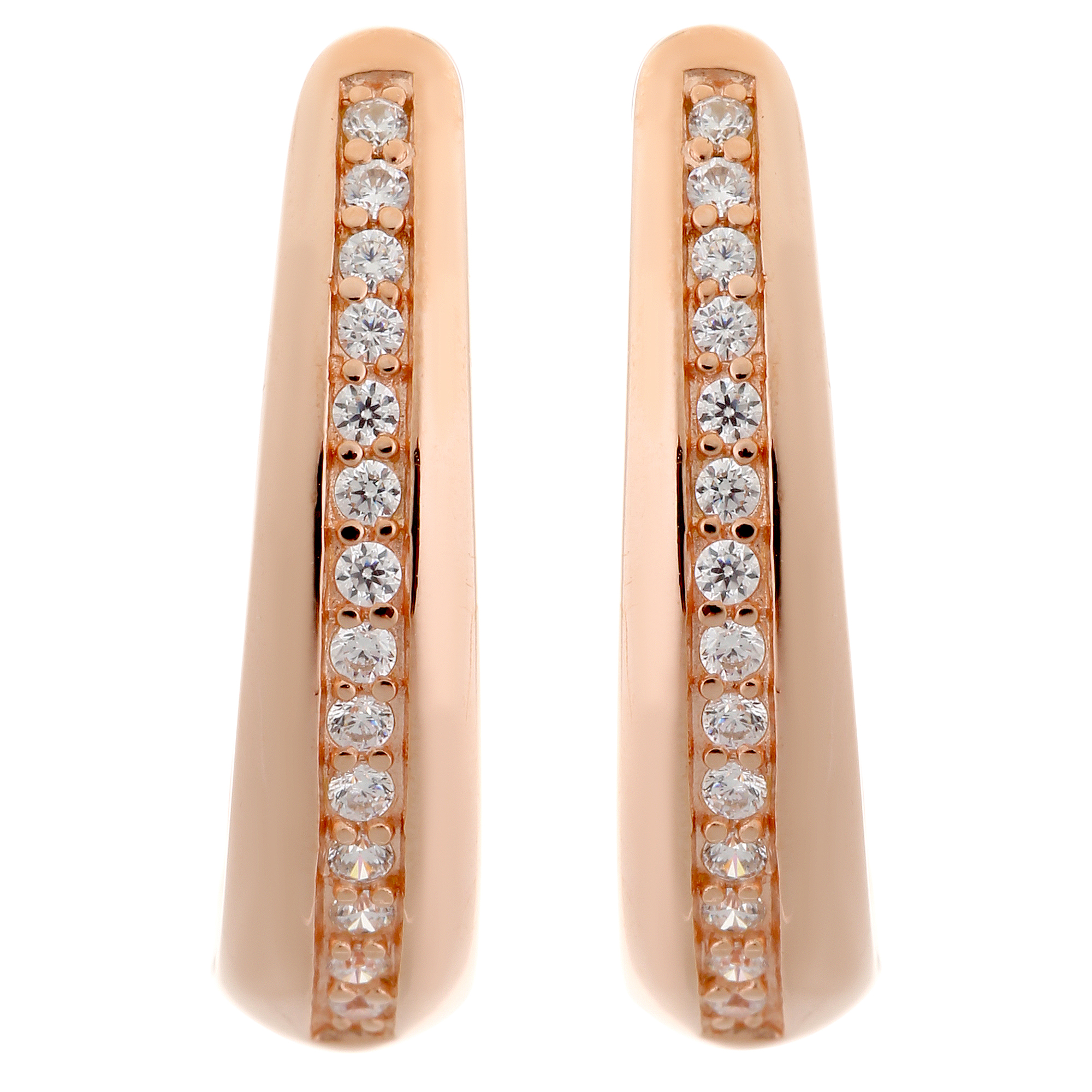 Orphelia Dames 925 Sterling Zilveren Oorbellen - Roos ZO-6088 - Afbeelding 2