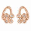 Orphelia Dames 925 Sterling Zilveren Oorbellen - Roze ZO-6020/1