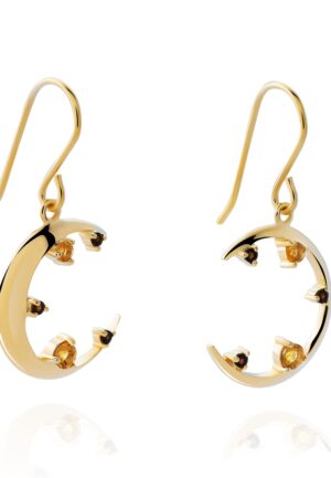 Alternative view of Orphelia 'Eline' Dames 925 Sterling Zilveren Oorbellen - Goud ZO-7497/G