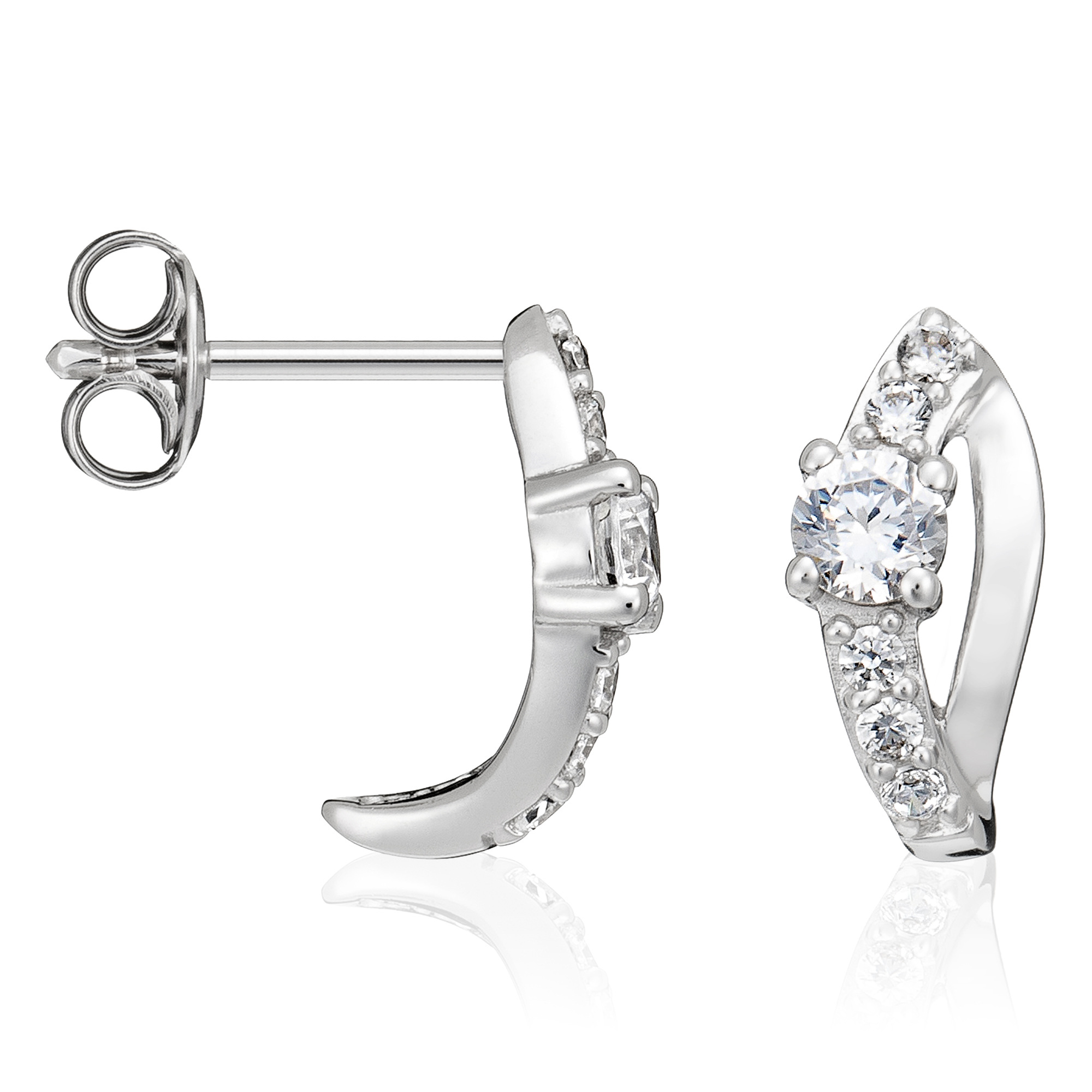 Orphelia Dames 925 Sterling Zilveren Oorbellen - Zilver ZO-5100 - Afbeelding 2
