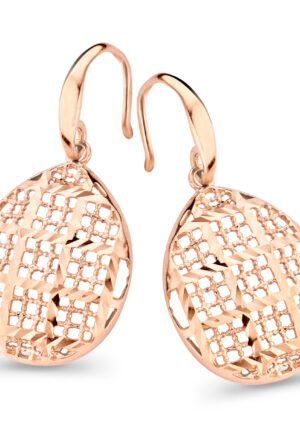 Orphelia 'Pina' Dames 925 Sterling Zilveren Dangle Oorbellen - Roze ZO-7191/RG