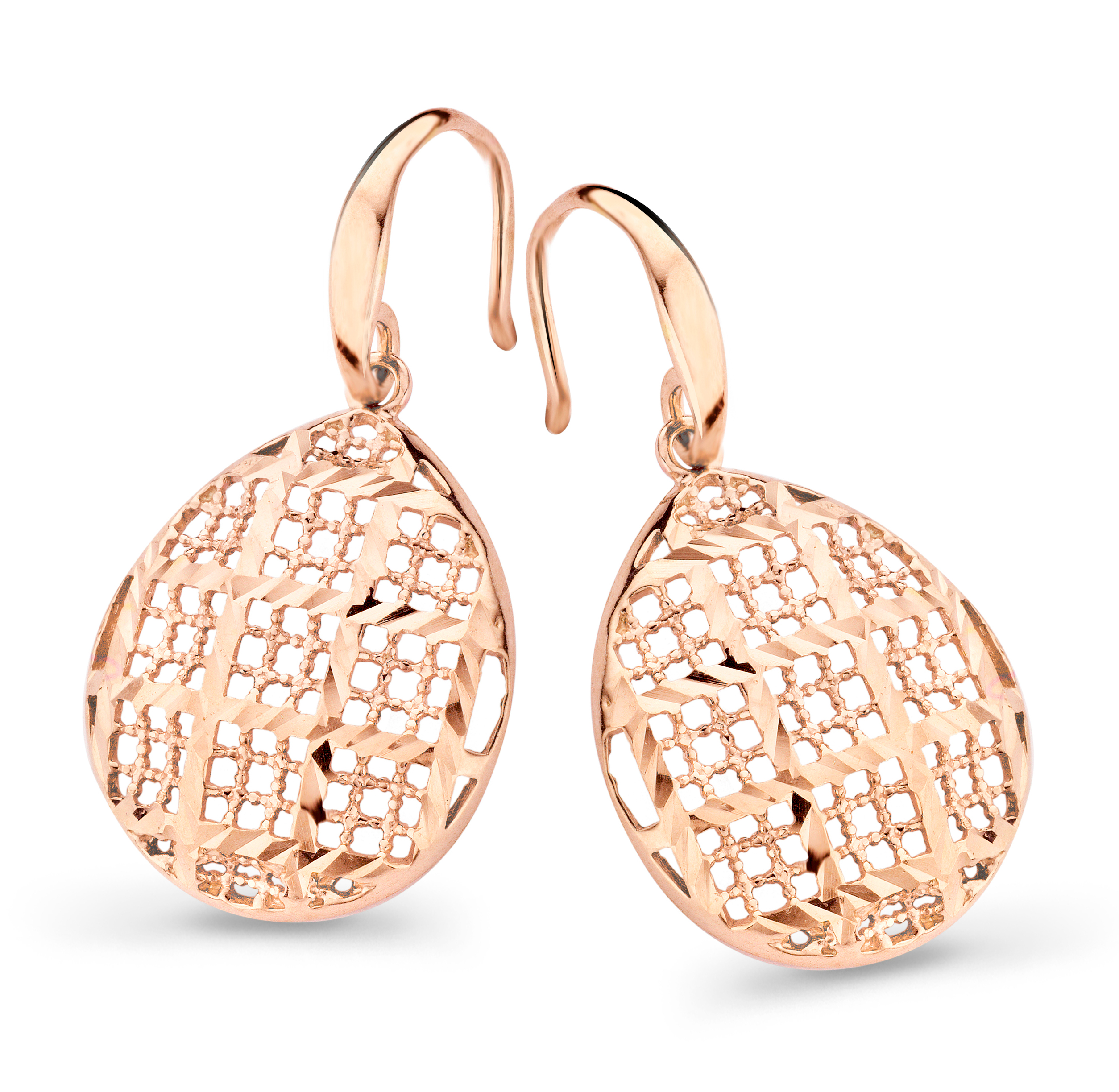 Orphelia 'Pina' Dames 925 Sterling Zilveren Dangle Oorbellen - Roze ZO-7191/RG