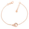 Orphelia 'Zelda' Dames 925 Sterling Zilveren Armband - Roze ZA-7178/RG