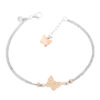 Orphelia Dames 925 Sterling Zilveren Armband - Zilver/Roze ZA-7194