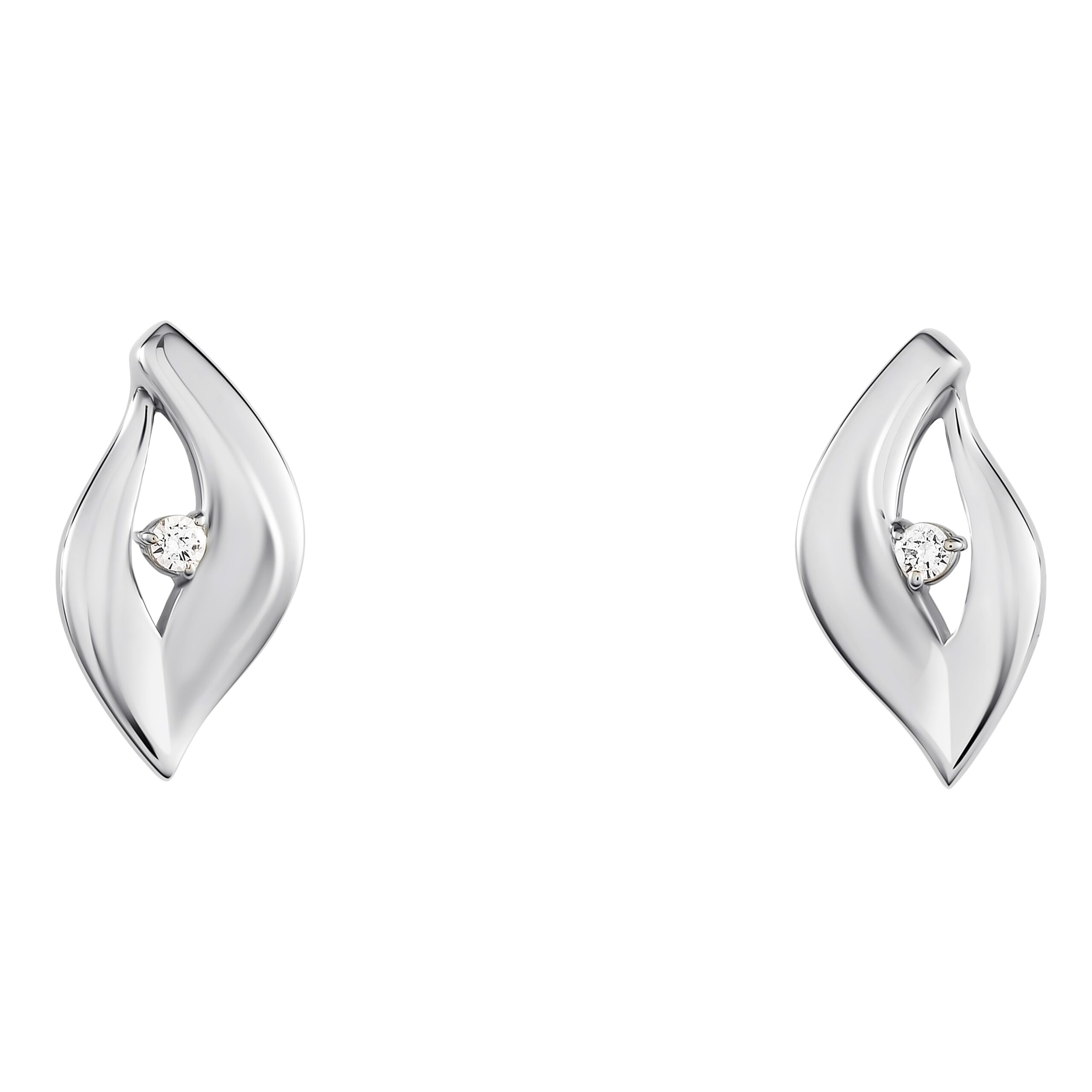 Orphelia 'Milan' Dames 925 Sterling Zilveren Stud Oorbellen - Zilver ZO-7519