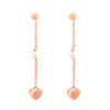 Orphelia 'Nahara' Dames 925 Sterling Zilveren Oorbellen - Roos ZO-7378