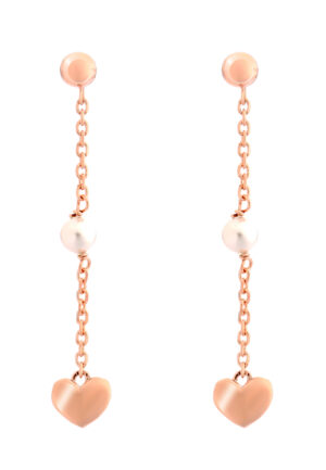 Orphelia 'Nahara' Dames 925 Sterling Zilveren Oorbellen - Roos ZO-7378