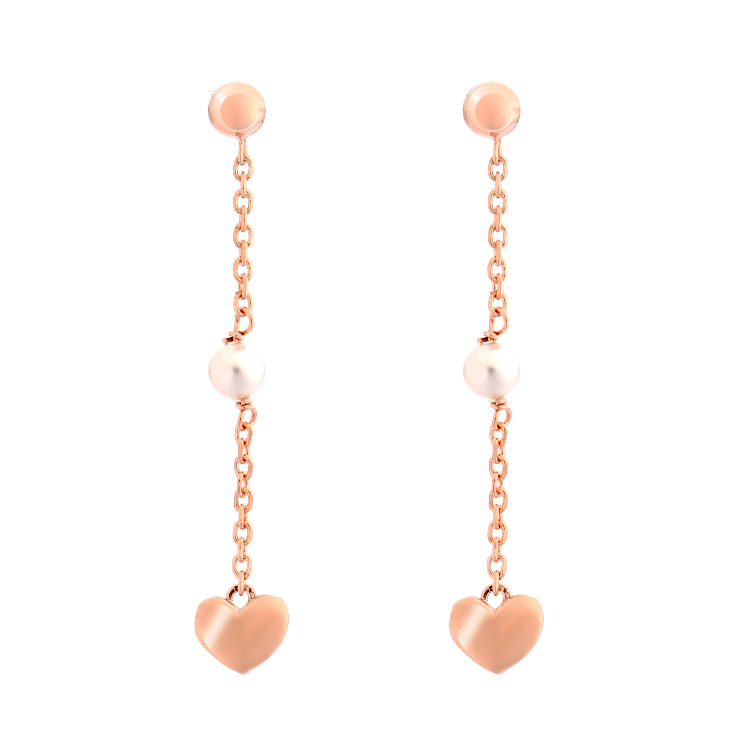 Orphelia 'Nahara' Dames 925 Sterling Zilveren Oorbellen - Roos ZO-7378