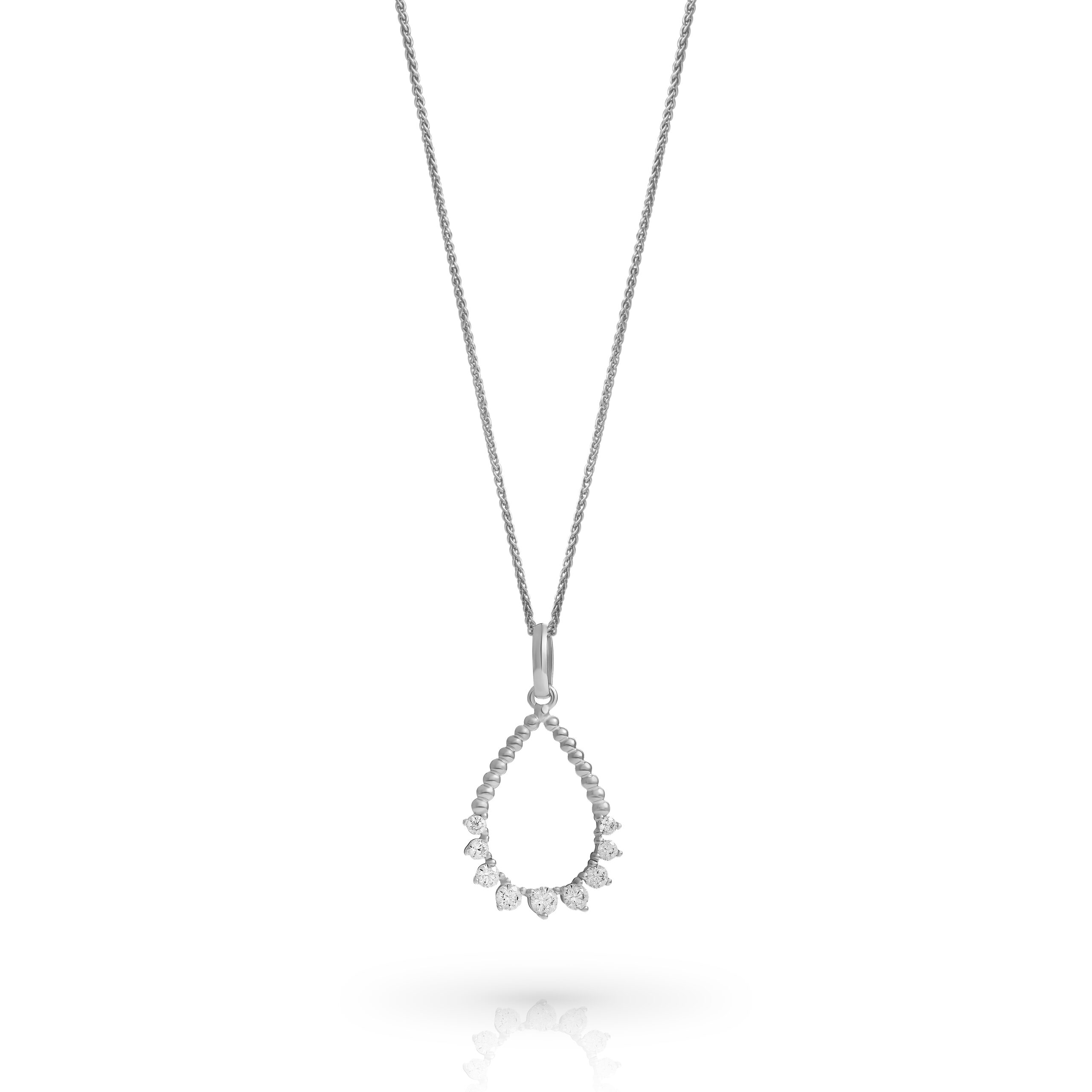 Orphelia 'Petal' Dames 925 Sterling Zilver Ketting met Hanger - Zilver ZH-7564
